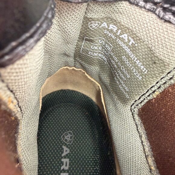 Ariat Women's 9B Heritage RT Zip Paddock Boot Riding Black Leather - Picture 8 of 11